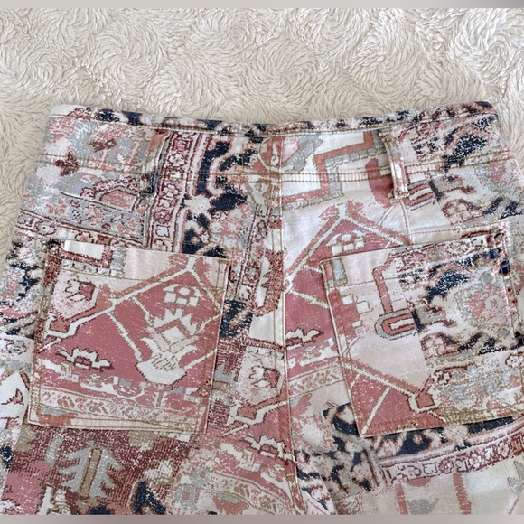 Anthropologie The Wanderer Utility Pants Tapestry Pattern Button Fly Size 27 - Picture 10 of 15